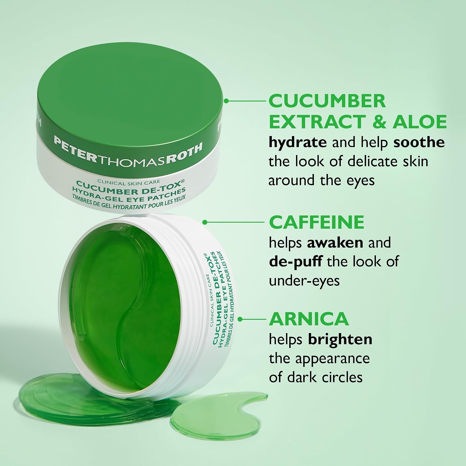 image:imagePeter Thomas Roth FullSize Hydration Duo 2Piece Bestsellers Kit Includes Hyaluronic Acid Moisturizer for All Skin Types and Cucumber HydraGel Eye Patches