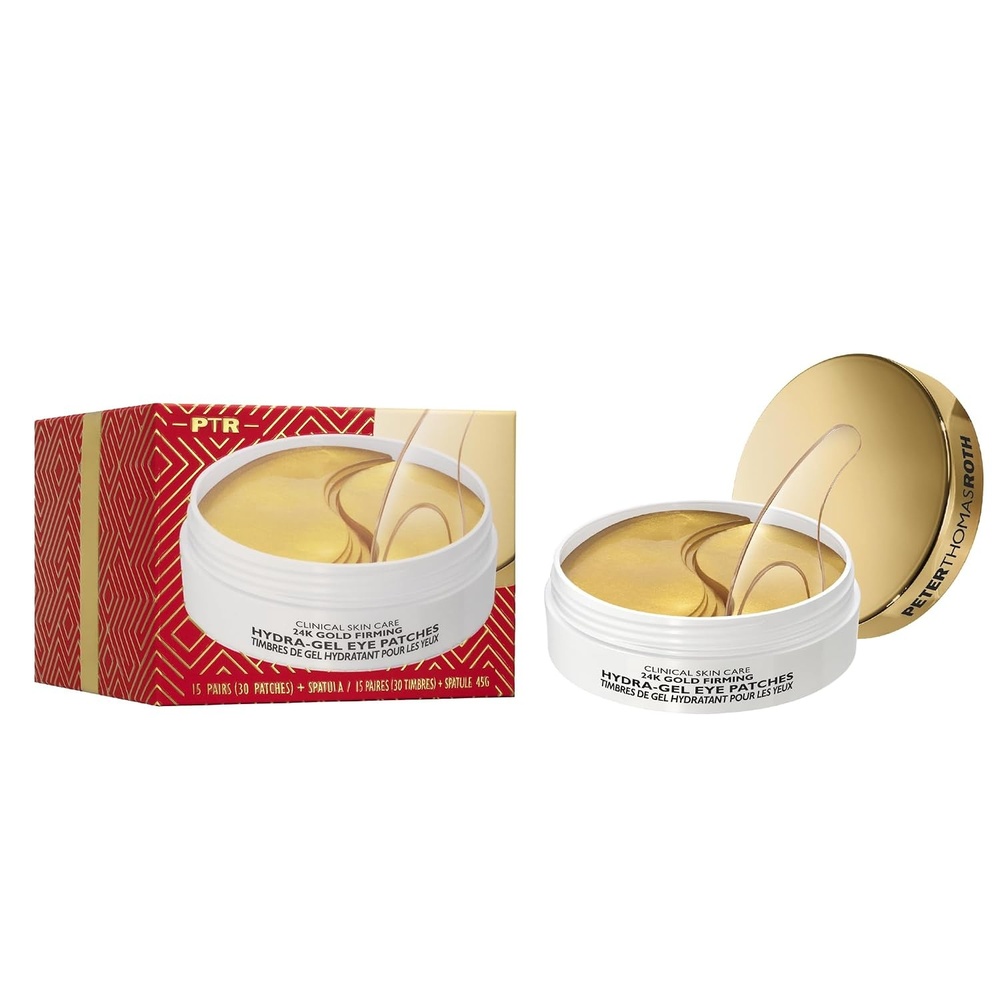 image:imagePeter Thomas Roth TravelSize 24K Gold Firming HydraGel Eye Patches GoldInfused Eye Mask Patches for Fine Lines Crows Feet and Dark Circles
