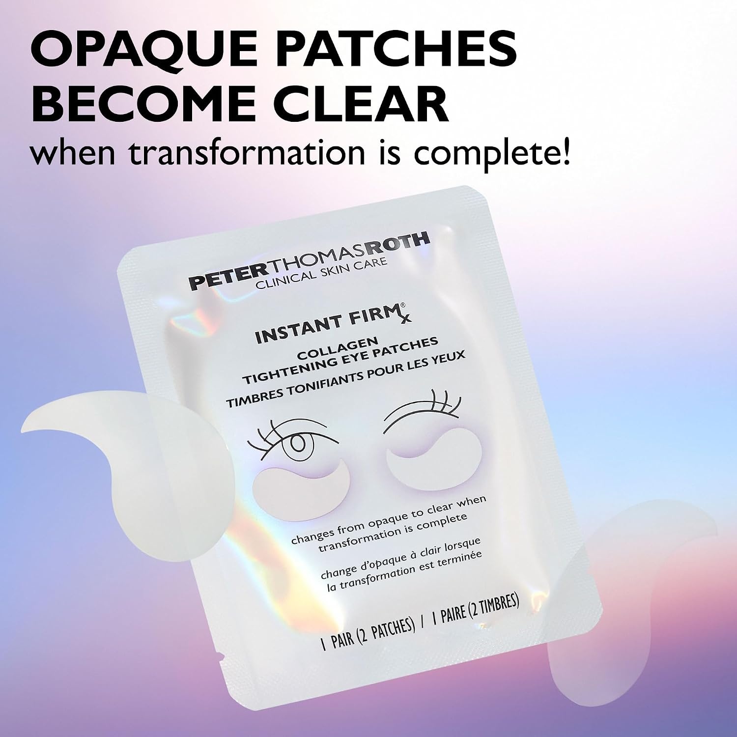 image:imagePeter Thomas Roth Instant FIRMx Collagen Tightening Eye Patches Double Pack Eye Patches For Firming UnderEye Bags amp Wrinkles Eye Masks For Puffiness
