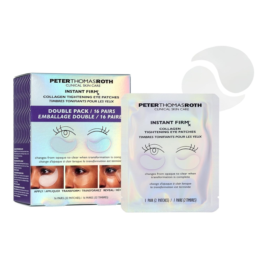 image:imagePeter Thomas Roth Instant FIRMx Collagen Tightening Eye Patches Double Pack Eye Patches For Firming UnderEye Bags amp Wrinkles Eye Masks For Puffiness